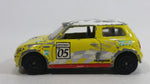 Motor Max 2001 Mini Cooper #05 Yellow No. 6057 Die Cast Toy Car Vehicle