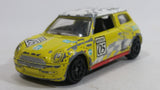 Motor Max 2001 Mini Cooper #05 Yellow No. 6057 Die Cast Toy Car Vehicle