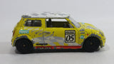 Motor Max 2001 Mini Cooper #05 Yellow No. 6057 Die Cast Toy Car Vehicle