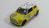 Motor Max 2001 Mini Cooper #05 Yellow No. 6057 Die Cast Toy Car Vehicle