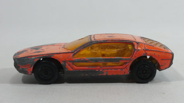 Vintage 1969 Lesney Matchbox Superfast Lamborghini Marzal No. 20 Orange Die Cast Toy Dream Car Vehicle