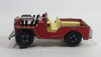 Vintage 1971 Lesney Matchbox Superfast Jeep Hot Rod No. 2 Red Die Cast Toy Car Vehicle