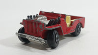 Vintage 1971 Lesney Matchbox Superfast Jeep Hot Rod No. 2 Red Die Cast Toy Car Vehicle