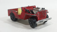 Vintage 1971 Lesney Matchbox Superfast Jeep Hot Rod No. 2 Red Die Cast Toy Car Vehicle