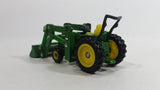 ERTL John Deere Tractor with Bucket Scoop Green and Yellow Die Cast Toy Farming Machinery Vehicle