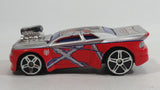 HTF 2012 Maisto Marvel Ultimate Spiderman Whiplash Silver and Red Die Cast Toy Car Vehicle