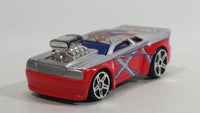 HTF 2012 Maisto Marvel Ultimate Spiderman Whiplash Silver and Red Die Cast Toy Car Vehicle