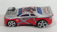 HTF 2012 Maisto Marvel Ultimate Spiderman Whiplash Silver and Red Die Cast Toy Car Vehicle