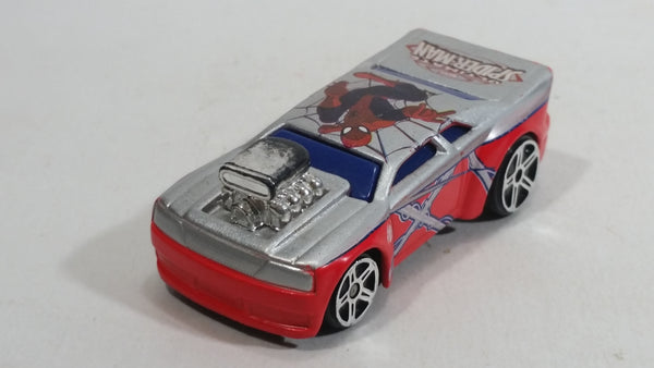 HTF 2012 Maisto Marvel Ultimate Spiderman Whiplash Silver and Red Die Cast Toy Car Vehicle