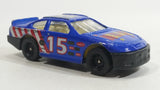 Unknown Brand #15 Stock Car Blue Die Cast Toy Race Car Vehicle