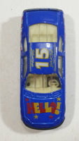 Unknown Brand #15 Stock Car Blue Die Cast Toy Race Car Vehicle