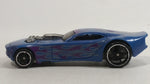 2014 Hot Wheels Stunt 'N Dunk Color Changers Nitro Door Slammer Aston Martin Blue and Purple Die Cast Toy Race Car Vehicle