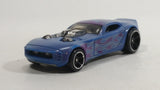 2014 Hot Wheels Stunt 'N Dunk Color Changers Nitro Door Slammer Aston Martin Blue and Purple Die Cast Toy Race Car Vehicle