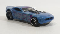 2014 Hot Wheels Stunt 'N Dunk Color Changers Nitro Door Slammer Aston Martin Blue and Purple Die Cast Toy Race Car Vehicle