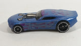 2014 Hot Wheels Stunt 'N Dunk Color Changers Nitro Door Slammer Aston Martin Blue and Purple Die Cast Toy Race Car Vehicle