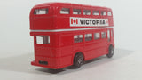 Free Wheel Victoria, BC Canada Double Decker Bus Red Die Cast Toy Car Vehicle