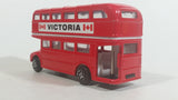 Free Wheel Victoria, BC Canada Double Decker Bus Red Die Cast Toy Car Vehicle