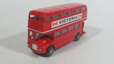 Free Wheel Victoria, BC Canada Double Decker Bus Red Die Cast Toy Car Vehicle