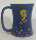 Tindex Warner Bros Looney Tunes Tweety Bird Cartoon Character 4 1/2" Tall Blue and Yellow Ceramic Coffee Mug Collectible