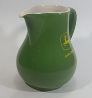 John Deere 6 3/4" Tall Green Stoneware Water Pitcher Farming Collectible