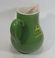 John Deere 6 3/4" Tall Green Stoneware Water Pitcher Farming Collectible