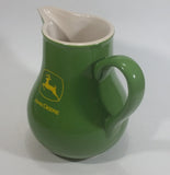 John Deere 6 3/4" Tall Green Stoneware Water Pitcher Farming Collectible