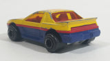 Vintage Majorette Pontiac Fiero #3 Yellow No. 206 Die Cast Toy Car Vehicle 1/55 Scale Made in France