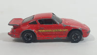 1991 Hot Wheels Porsche 930 Red Die Cast Toy Sports Car Vehicle