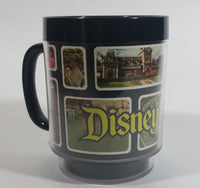 Thermo Serv Walt Disney Productions Disneyland Black Insulated Plastic Coffee Mug Collectible