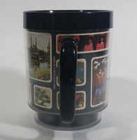 Thermo Serv Walt Disney Productions Disneyland Black Insulated Plastic Coffee Mug Collectible