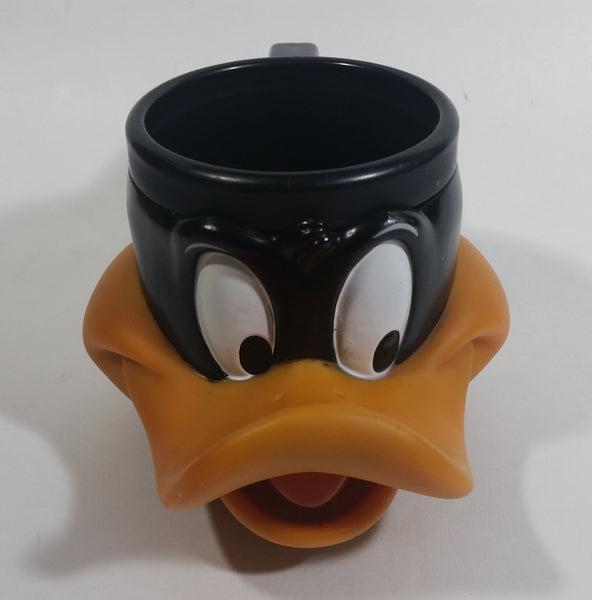 1992 Warner Bros. Looney Tunes Daffy Duck Plastic Coffee Cup Mug Cartoon Collectible