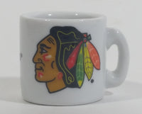 NHL Ice Hockey Chicago Blackhawks Team Mini Miniature Ceramic Mug