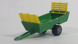 Majorette Farm Trailer Green and Yellow Die Cast Toy Farming Vehicle