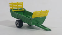 Majorette Farm Trailer Green and Yellow Die Cast Toy Farming Vehicle