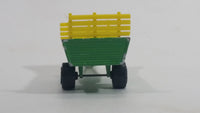 Majorette Farm Trailer Green and Yellow Die Cast Toy Farming Vehicle