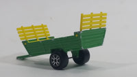 Majorette Farm Trailer Green and Yellow Die Cast Toy Farming Vehicle