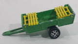 Majorette Farm Trailer Green and Yellow Die Cast Toy Farming Vehicle