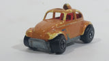 1988 Hot Wheels Color Racers Baja Bug Volkswagen VW Beetle Metallic Orange Brown To Yellow Die Cast Toy Car Vehicle