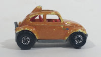 1988 Hot Wheels Color Racers Baja Bug Volkswagen VW Beetle Metallic Orange Brown To Yellow Die Cast Toy Car Vehicle