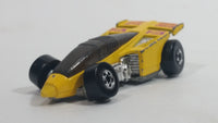 1988 Hot Wheels Speed Fleet Shadow Jet F-3 Inter Cooled Yellow Die Cast Toy Race Car Vehicle