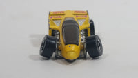 1988 Hot Wheels Speed Fleet Shadow Jet F-3 Inter Cooled Yellow Die Cast Toy Race Car Vehicle