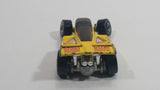 1988 Hot Wheels Speed Fleet Shadow Jet F-3 Inter Cooled Yellow Die Cast Toy Race Car Vehicle