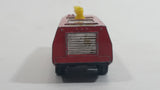 Vintage 1980s Corgi Juniors Chubb Fire Truck Airport Rescue 8 Red Die Cast Toy Car Firefighting Vehicle