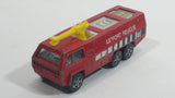 Vintage 1980s Corgi Juniors Chubb Fire Truck Airport Rescue 8 Red Die Cast Toy Car Firefighting Vehicle