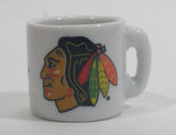 NHL Ice Hockey Chicago Blackhawks Team Mini Miniature Ceramic Mug