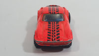 1994 Matchbox Corvette Grand Sport Neon Orange Black Tire Tracks Die Cast Toy Car Vehicle