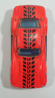 1994 Matchbox Corvette Grand Sport Neon Orange Black Tire Tracks Die Cast Toy Car Vehicle