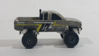 Rare 1987 Mattel Hot Wheels Nissan Hardbody Truck Grey Die Cast Toy Car Off-Roading Vehicle