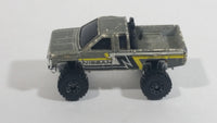 Rare 1987 Mattel Hot Wheels Nissan Hardbody Truck Grey Die Cast Toy Car Off-Roading Vehicle