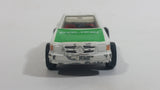 1991 Darda Motors Mercedes Benz 500 Police Polizei White and Green Die Cast Toy Cop Car Friction Motorized Pullback Vehicle